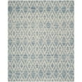 thumbnail image 1 of SAFAVIEH Marbella Alicia Geometric Diamonds Wool Area Rug, Dark Blue/Ivory, 6' x 9', 1 of 10