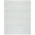 thumbnail image 1 of SAFAVIEH Marbella Alicia Geometric Diamonds Wool Area Rug, Light Blue/Ivory, 5' x 8', 1 of 7