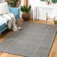 thumbnail image 1 of SAFAVIEH Marbella Anthony Geometric Striped Area Rug, Black/Ivory, 4' x 6', 1 of 10