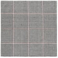 thumbnail image 1 of SAFAVIEH Marbella Anthony Geometric Striped Area Rug, Black/Ivory, 6' x 6' Square, 1 of 8