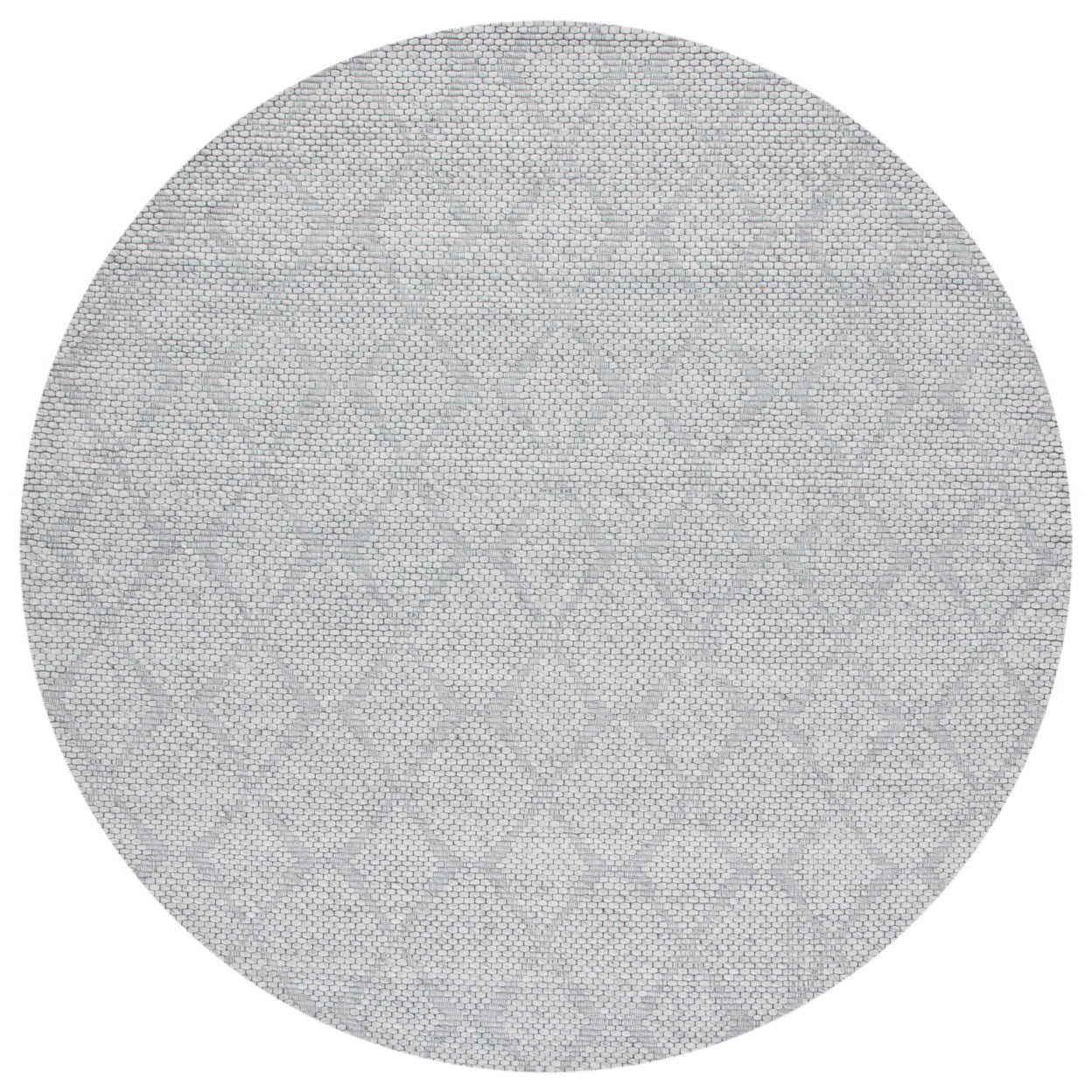 SAFAVIEH Marbella Aria Diamond Area Rug, Silver/Grey, 7' x 7' Round