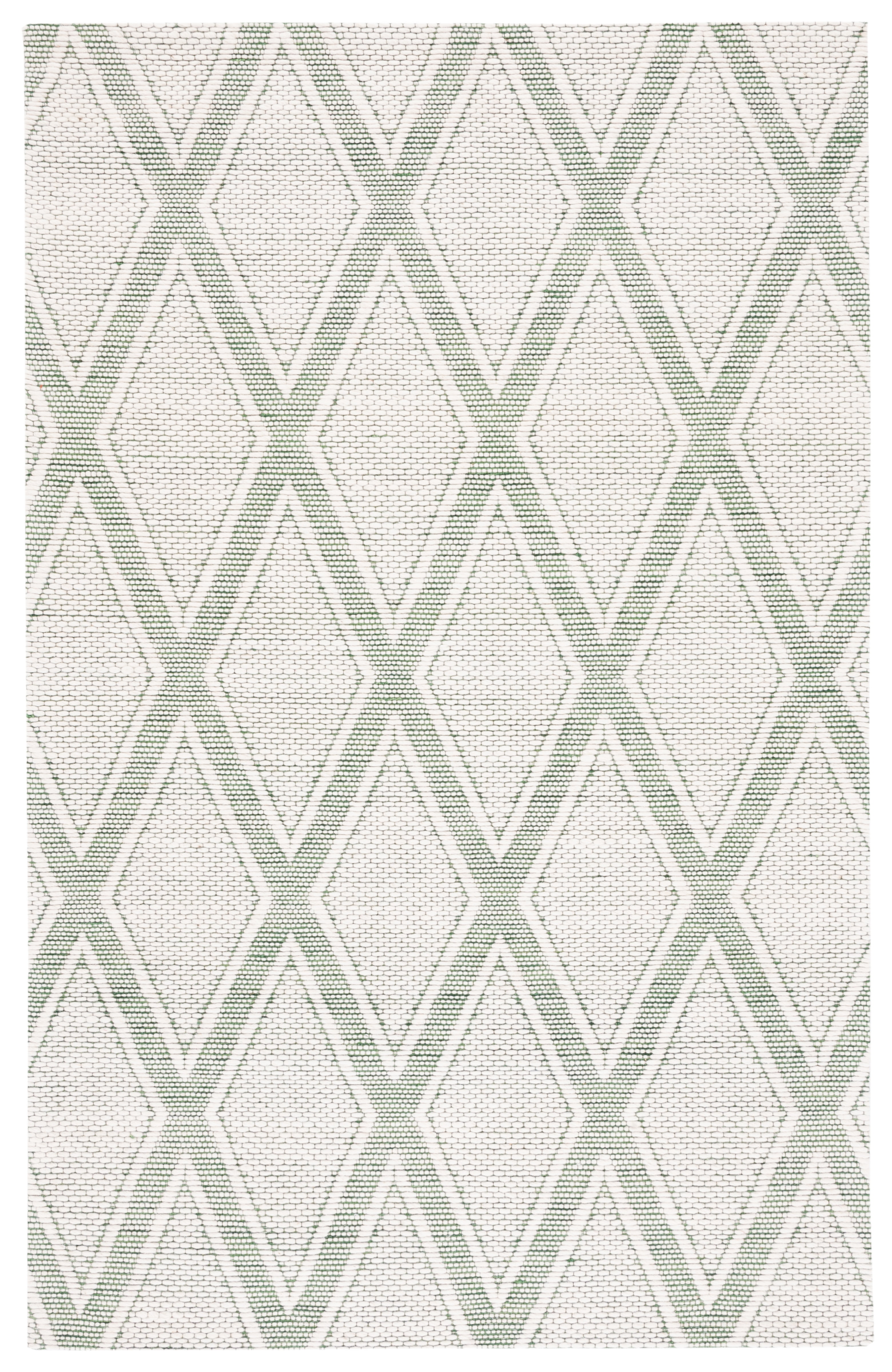 SAFAVIEH Marbella Asa Diamond Area Rug, Green/Ivory, 8' x 10'