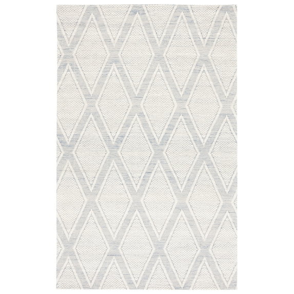 SAFAVIEH Marbella Asa Diamond Area Rug, Navy/Ivory, 4' x 6'