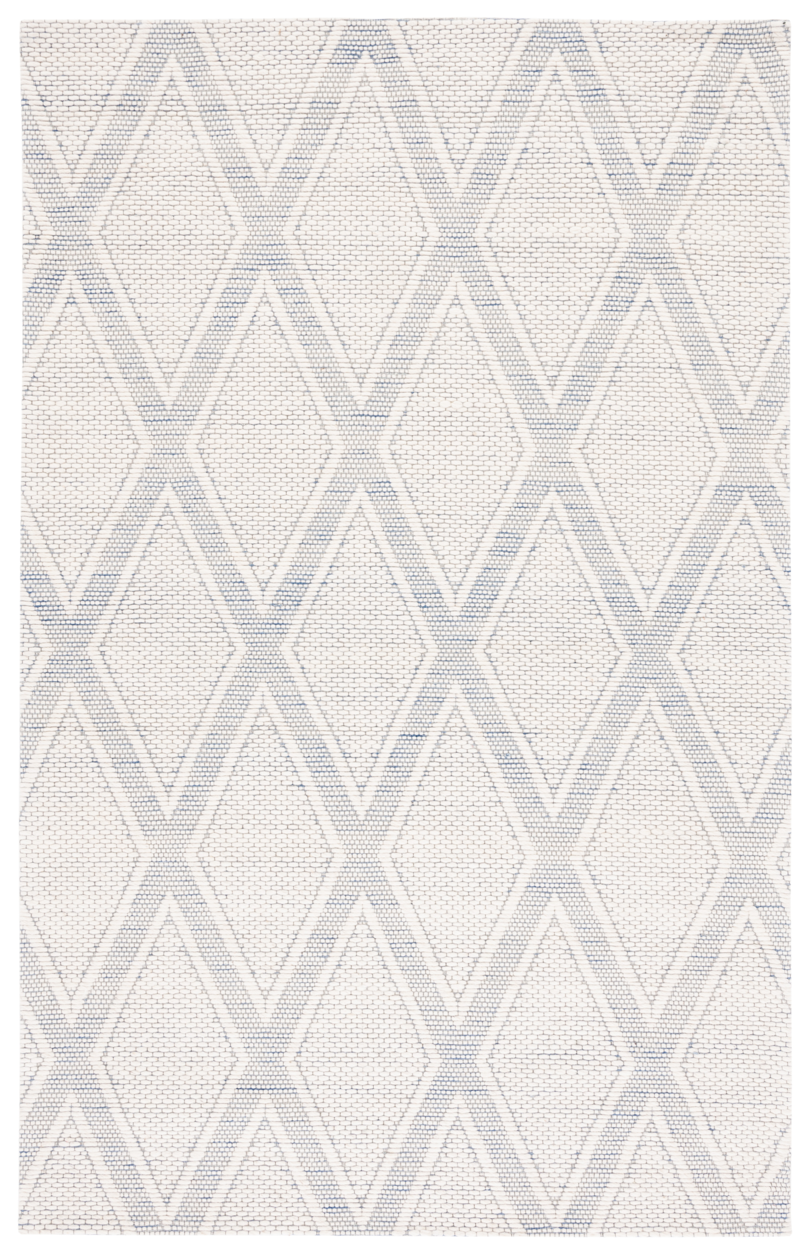 SAFAVIEH Marbella Asa Diamond Area Rug, Navy/Ivory, 5' x 8'