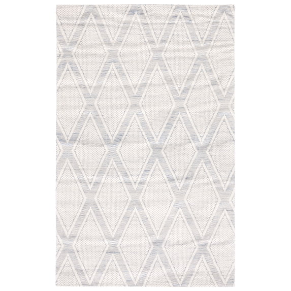 SAFAVIEH Marbella Asa Diamond Area Rug, Navy/Ivory, 5' x 8'