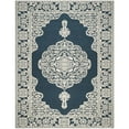 thumbnail image 1 of SAFAVIEH Marbella Beatrice Traditional Area Rug, Dark Blue/Ivory, 6' x 6' Round, 1 of 10