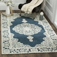 thumbnail image 1 of SAFAVIEH Marbella Beatrice Traditional Area Rug, Dark Blue/Ivory, 6' x 6' Square, 1 of 6