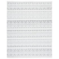 SAFAVIEH Marbella Braiden Diamond Area Rug, Ivory/Black, 8' x 10'