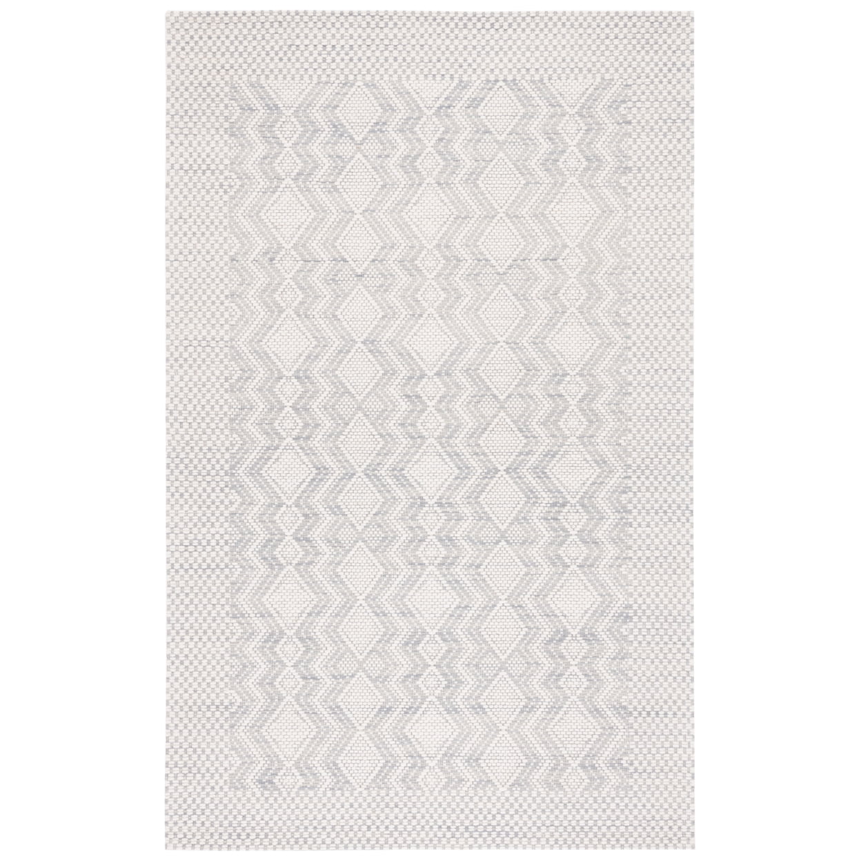 SAFAVIEH Marbella Britton Bordered Area Rug, Ivory/Grey, 3' x 5'