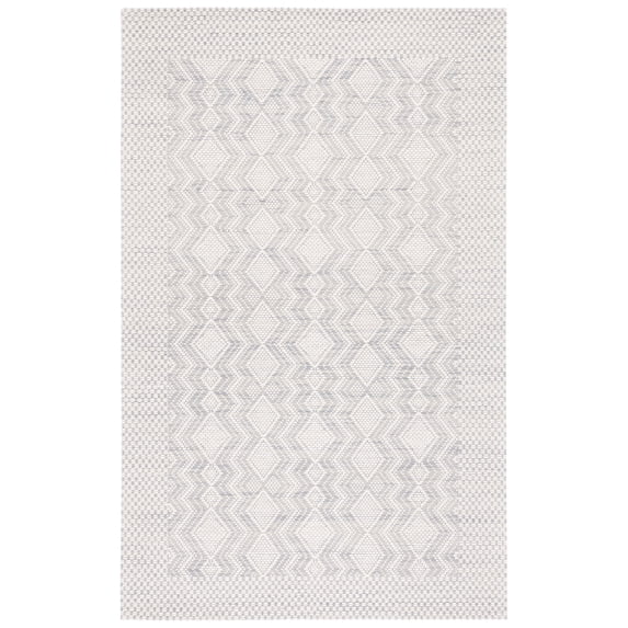 SAFAVIEH Marbella Britton Bordered Area Rug, Ivory/Grey, 5' x 8'