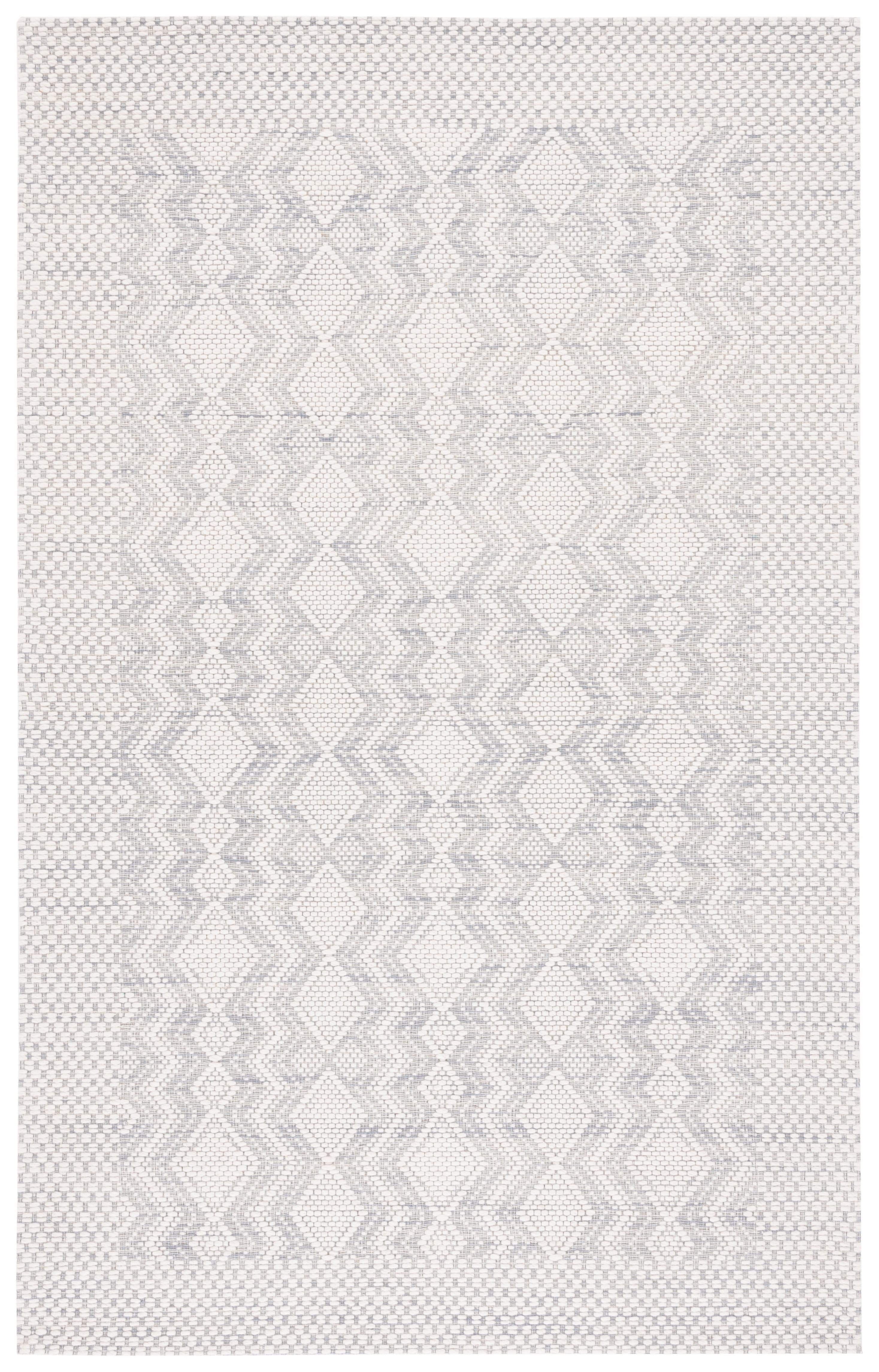 SAFAVIEH Marbella Britton Bordered Area Rug, Ivory/Grey, 6' x 9'