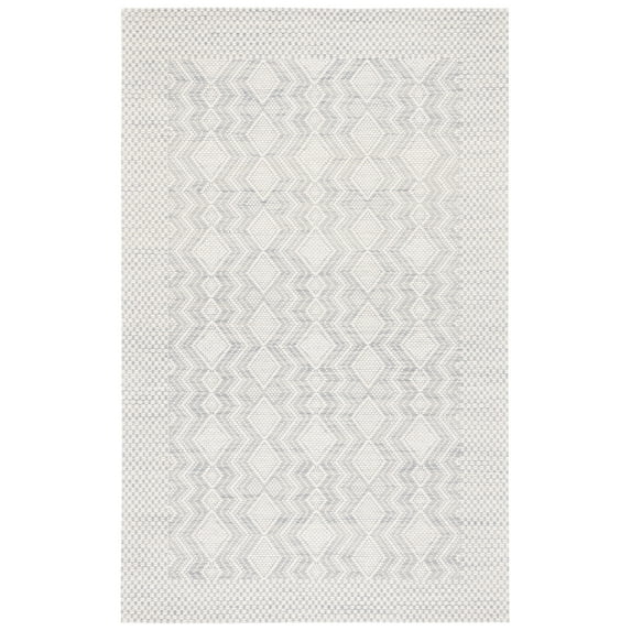 SAFAVIEH Marbella Britton Bordered Area Rug, Ivory/Grey, 8' x 10'