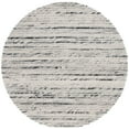thumbnail image 1 of SAFAVIEH Marbella Burton Striped Wool Area Rug, Black/Ivory, 6' x 6' Round, 1 of 9