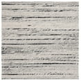 thumbnail image 1 of SAFAVIEH Marbella Burton Striped Wool Area Rug, Black/Ivory, 6' x 6' Square, 1 of 9