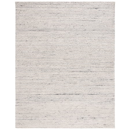 SAFAVIEH Marbella Burton Striped Wool Area Rug, Grey/Ivory, 8' x 10'
