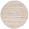 thumbnail image 1 of SAFAVIEH Marbella Burton Striped Wool Area Rug, Taupe/Ivory, 6' x 6' Round, 1 of 7