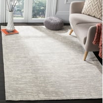 SAFAVIEH Marbella Calla Geometric Area Rug, Light Grey/Ivory, 2'3" x 4'