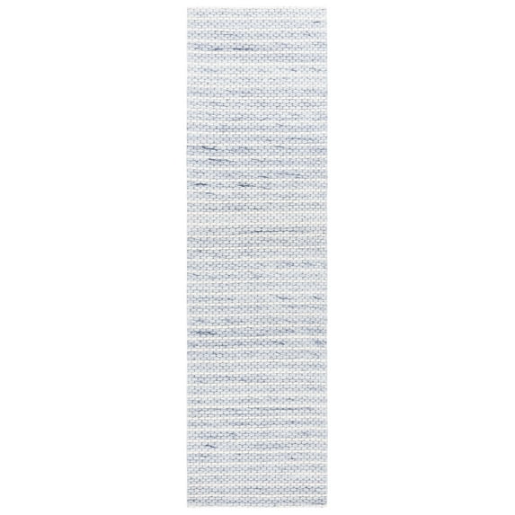 SAFAVIEH Marbella Cassandra Distressed Runner Rug, Blue/Ivory, 2'3" x 8'