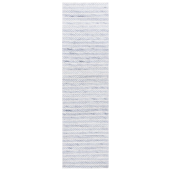 SAFAVIEH Marbella Cassandra Distressed Runner Rug, Blue/Ivory, 2'3" x 8'