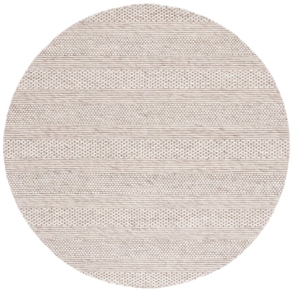 SAFAVIEH Marbella Cassarah Striped Area Rug, Beige, 3' x 3' Round