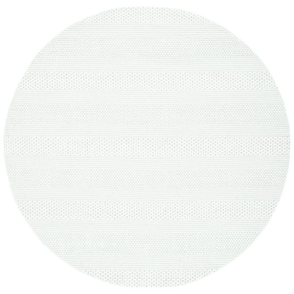 SAFAVIEH Marbella Cassarah Striped Area Rug, Ivory, 7' x 7' Round