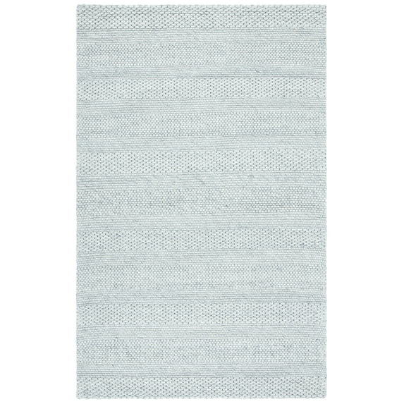 SAFAVIEH Marbella Cassarah Striped Area Rug, Silver/Grey, 4' x 6'