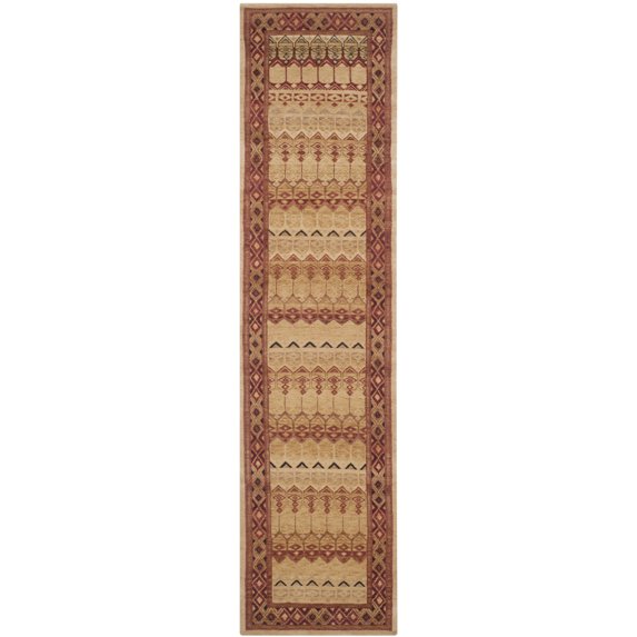 SAFAVIEH Marbella Cassarah Striped Runner Rug, Charcoal, 2'3" x 7'