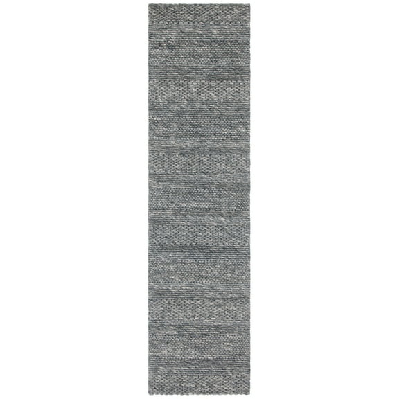 SAFAVIEH Marbella Cassarah Striped Runner Rug, Dark Grey, 2'3" x 7'
