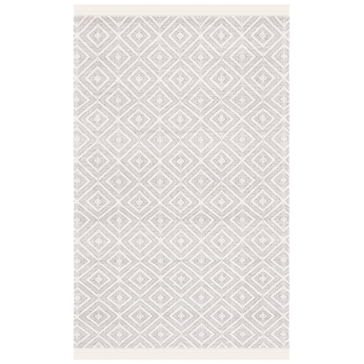 Sheer Dimond Rug SAFAVIEH Marbella Chelsey Diamond Area Rug, Ivory/Grey, 3' x 5 ...