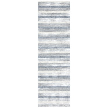 SAFAVIEH Marbella Christabella Striped Runner Rug, Grey/Taupe, 2'3" x 8'