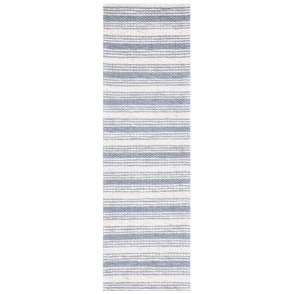SAFAVIEH Marbella Christabella Striped Runner Rug, Grey/Taupe, 2'3" x 8'