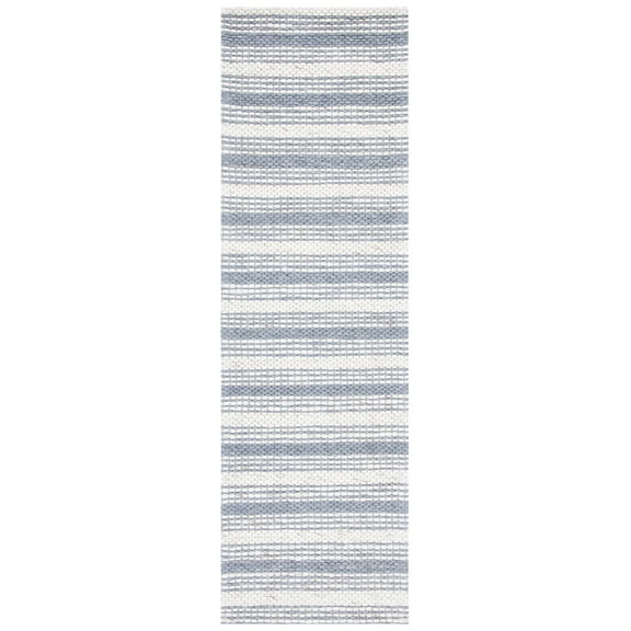 SAFAVIEH Marbella Christabella Striped Runner Rug, Grey/Taupe, 2'3" x 8'