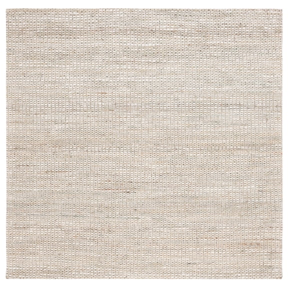 SAFAVIEH Marbella Christina Solid Area Rug, Light Grey, 8' x 8' Square