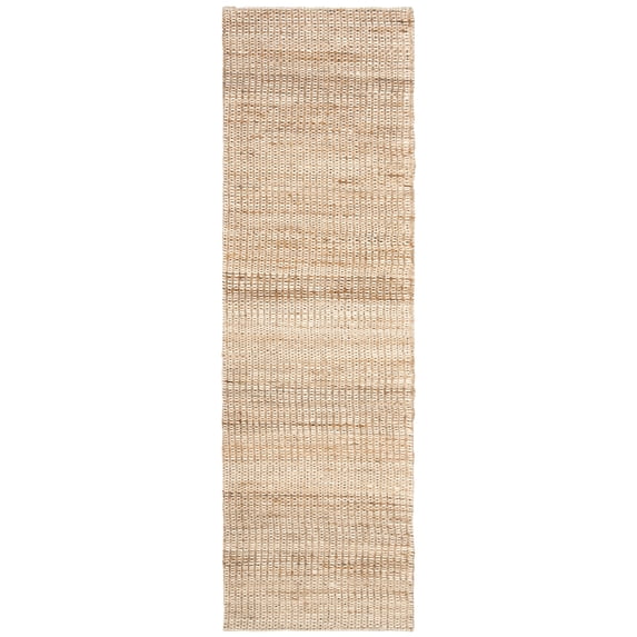 SAFAVIEH Marbella Christina Solid Runner Rug, Natural/Ivory, 2'3" x 6'