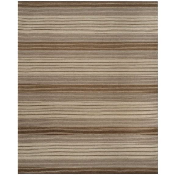 SAFAVIEH Marbella Danny Striped Area Rug, Beige/Brown, 6' x 9'