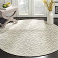 thumbnail image 1 of SAFAVIEH Marbella Daria Geometric Area Rug, Light Grey/Ivory, 6' x 6' Round, 1 of 5
