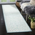 thumbnail image 1 of SAFAVIEH Marbella Desi Dotted Runner Rug, Ivory/Turquoise, 2'3" x 8', 1 of 7