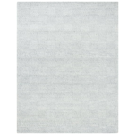 SAFAVIEH Marbella Easton Checkered Area Rug, Light Grey, 9' x 12'