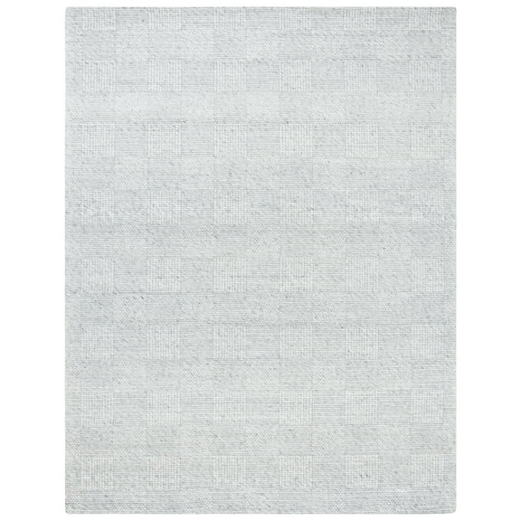 SAFAVIEH Marbella Easton Checkered Runner Rug, Light Grey, 2'3" x 8'
