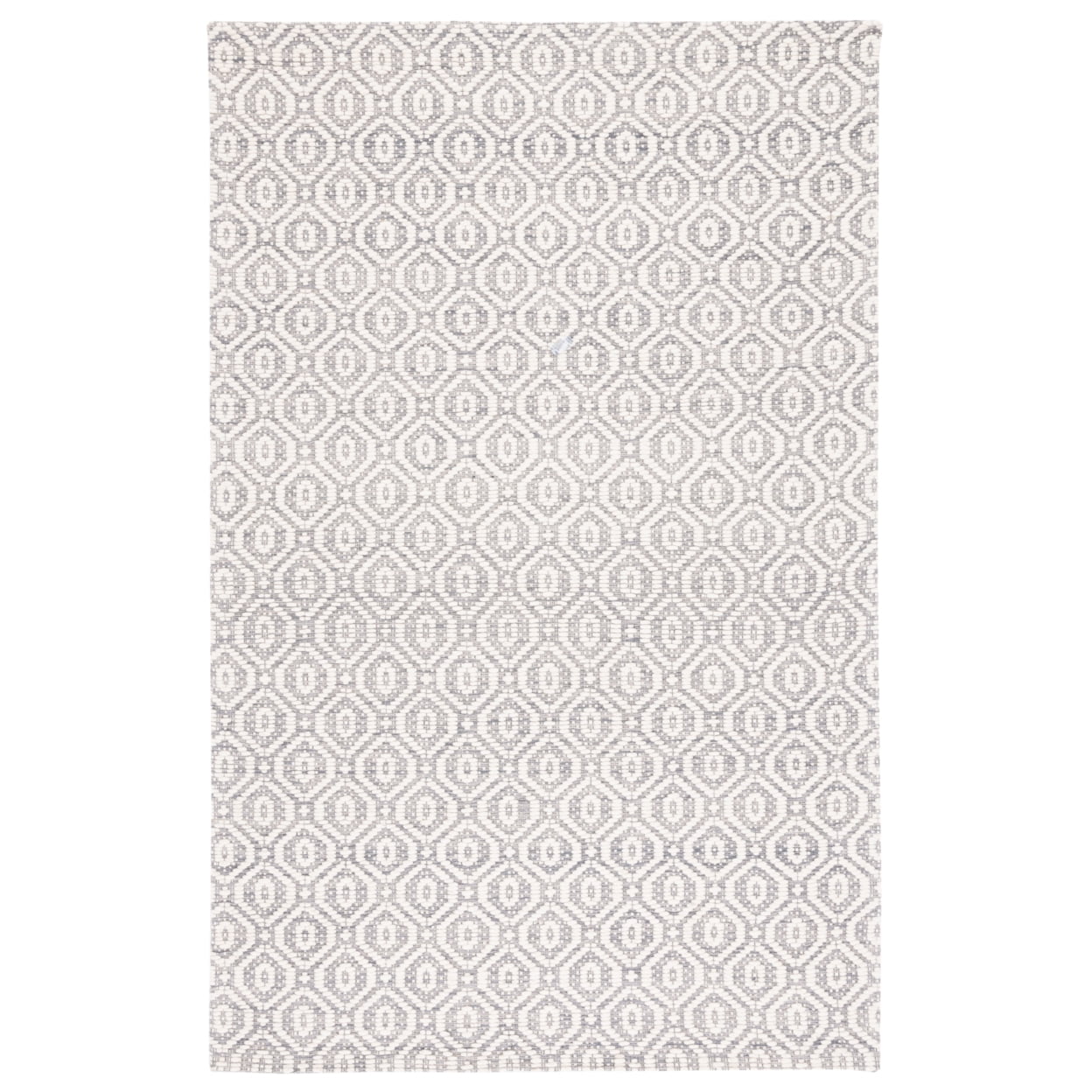 SAFAVIEH Marbella Fabiana Geometric Area Rug, Grey/Ivory, 4' x 6'