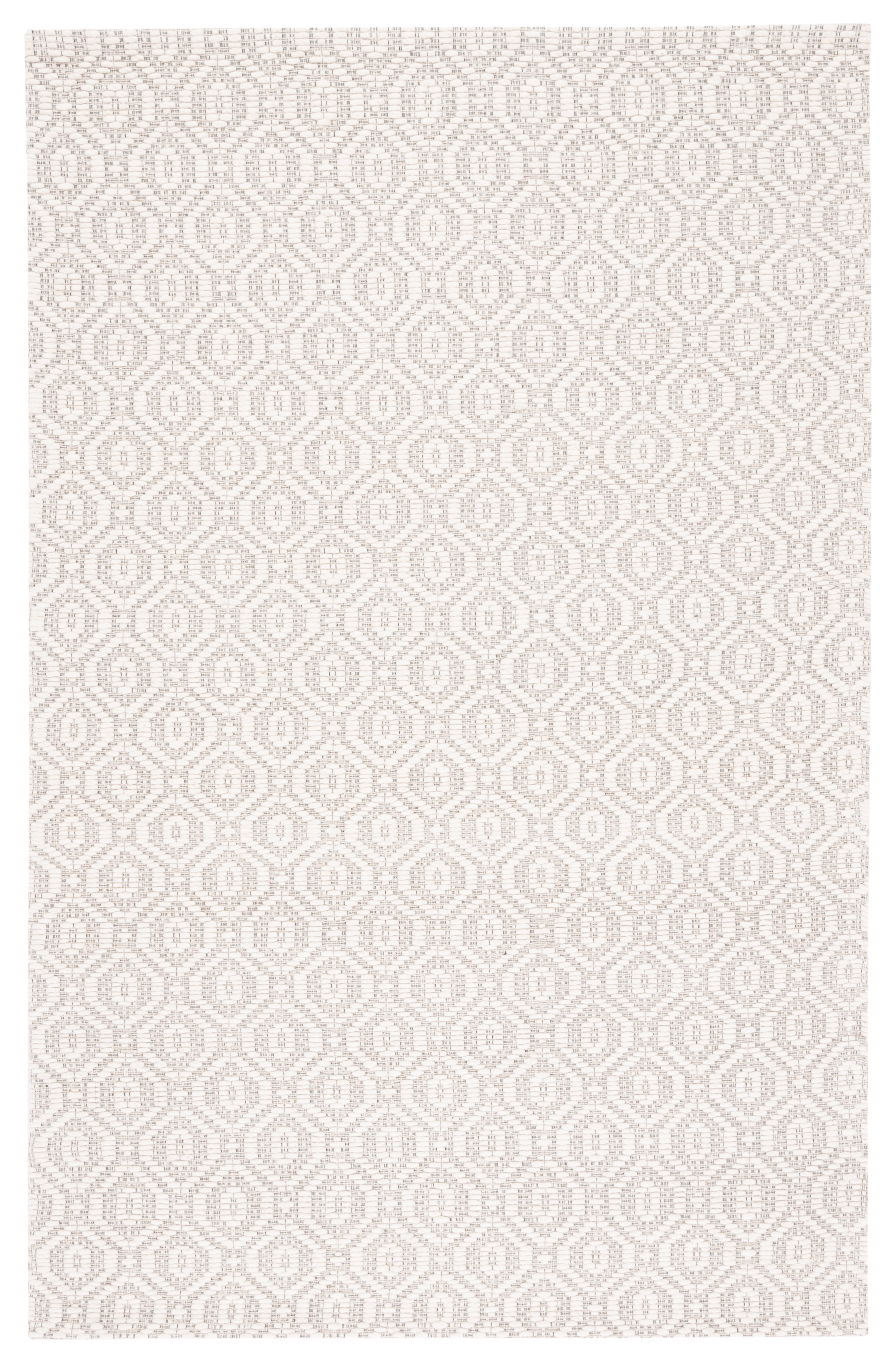 Elegant Marbella Ivory & Beige Hand Woven 8' x 10' Wool Blend Rug