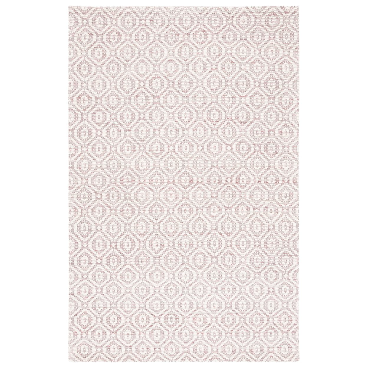 SAFAVIEH Marbella Fabiana Geometric Area Rug, Pink/Ivory, 4' x 6'