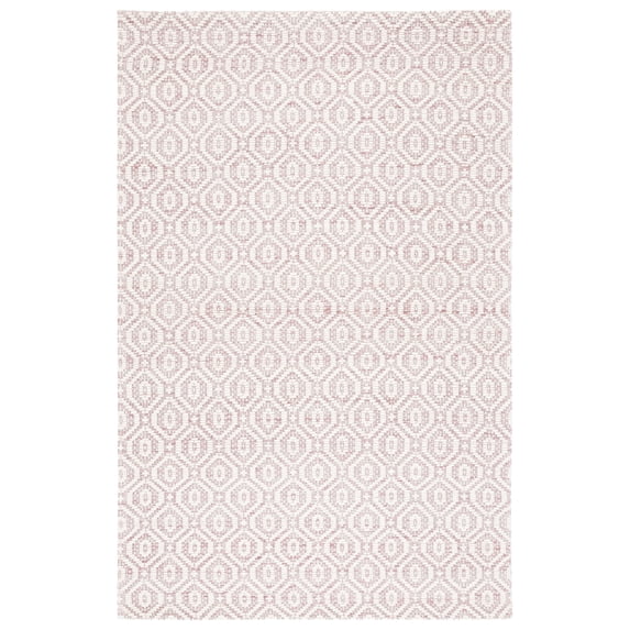 SAFAVIEH Marbella Fabiana Geometric Area Rug, Pink/Ivory, 8' x 10'