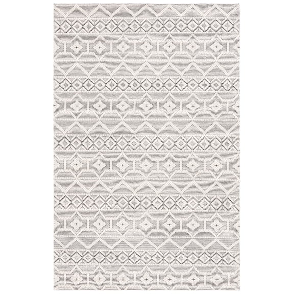 SAFAVIEH Marbella Freddy Southwestern Area Rug, Gray/Ivory, 3' x 5'