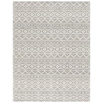 SAFAVIEH Marbella Freddy Southwestern Area Rug, Gray/Ivory, 8' x 10'