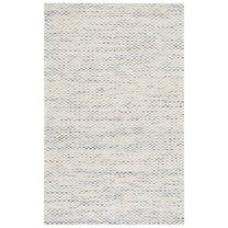 SAFAVIEH Marbella Frederick Striped Area Rug, White/Navy, 6' x 9'