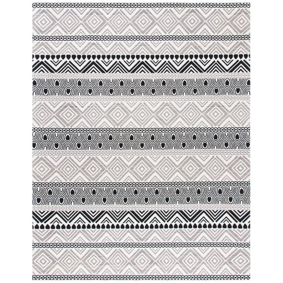 SAFAVIEH Marbella Handan Geometric Area Rug, Black, 8' x 10'