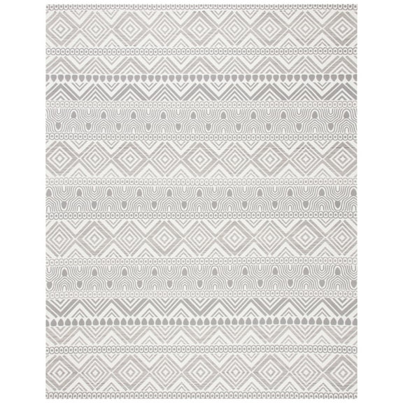 SAFAVIEH Marbella Handan Geometric Area Rug, Grey, 5' x 8'