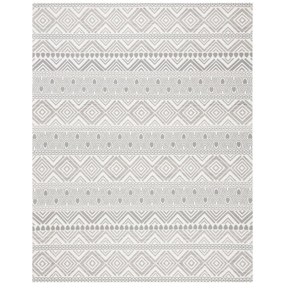SAFAVIEH Marbella Handan Geometric Area Rug, Grey, 5' x 8'