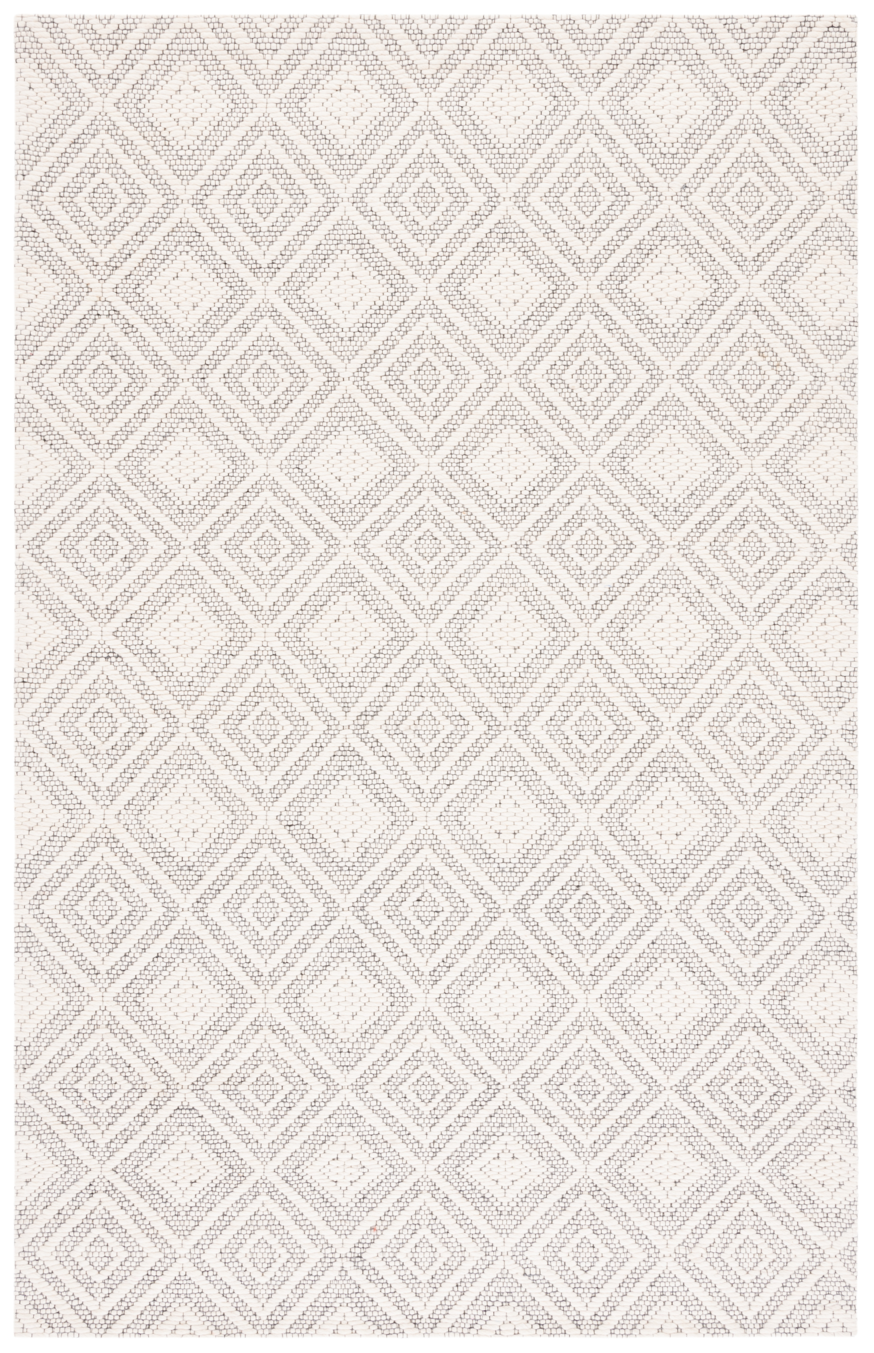 SAFAVIEH Marbella Iairos Diamond Area Rug, Ivory/Black, 4' x 6'